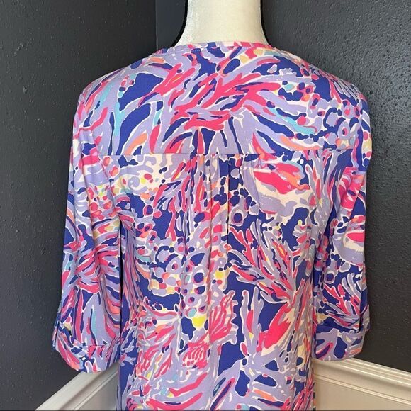 Lilly Pulitzer Arielle Dress Shrimply Chic - Picture 6 of 9